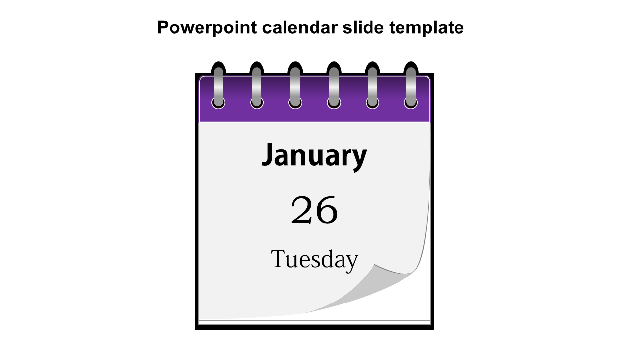 powerpoint calendar slide template
